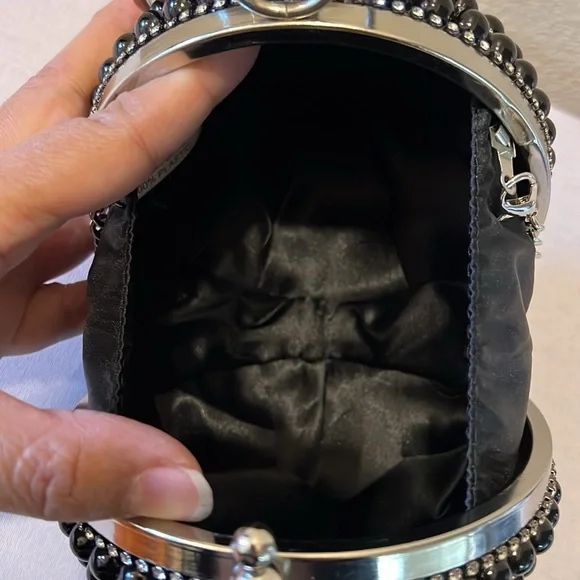 Badgley Mischka Deco Sphere Clutch Wristlet Bag - Picture 5 of 8